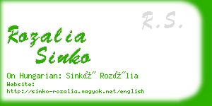 rozalia sinko business card